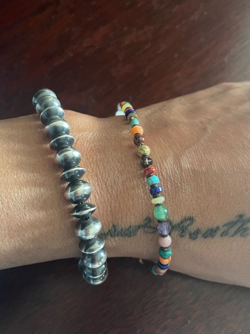 Native Multi Authentic Stone and Heshi Bracelet